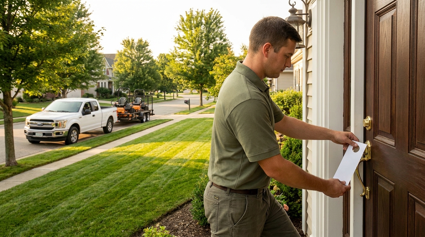 Lawn Care Flyers: What a 1,000-Door Drop Really Costs